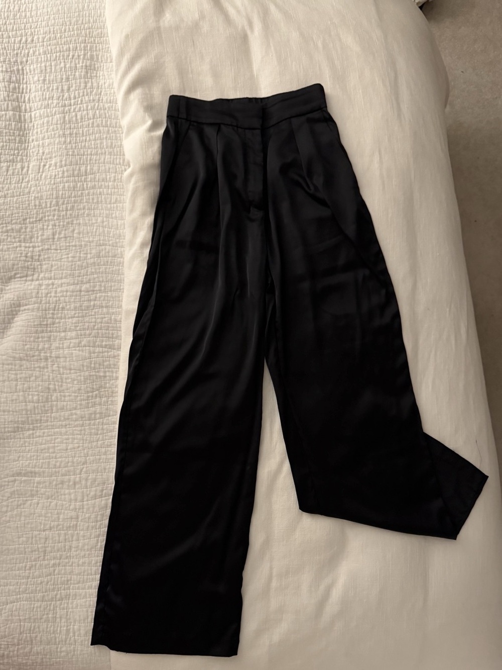 Abercrombie & Fitch Satin Wide Leg Trousers